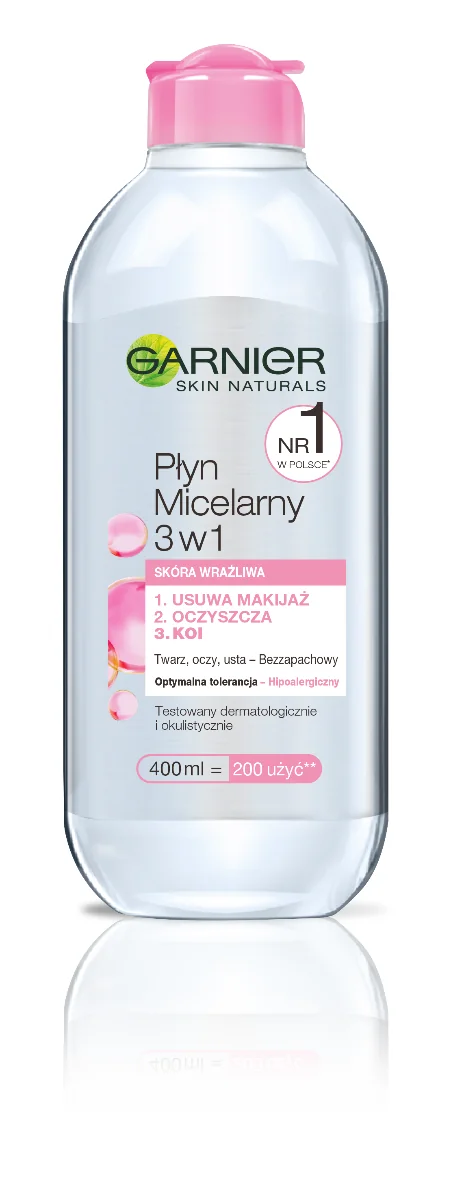 Garnier Skin Naturals, plyn micelarny 3w1, 400 ml