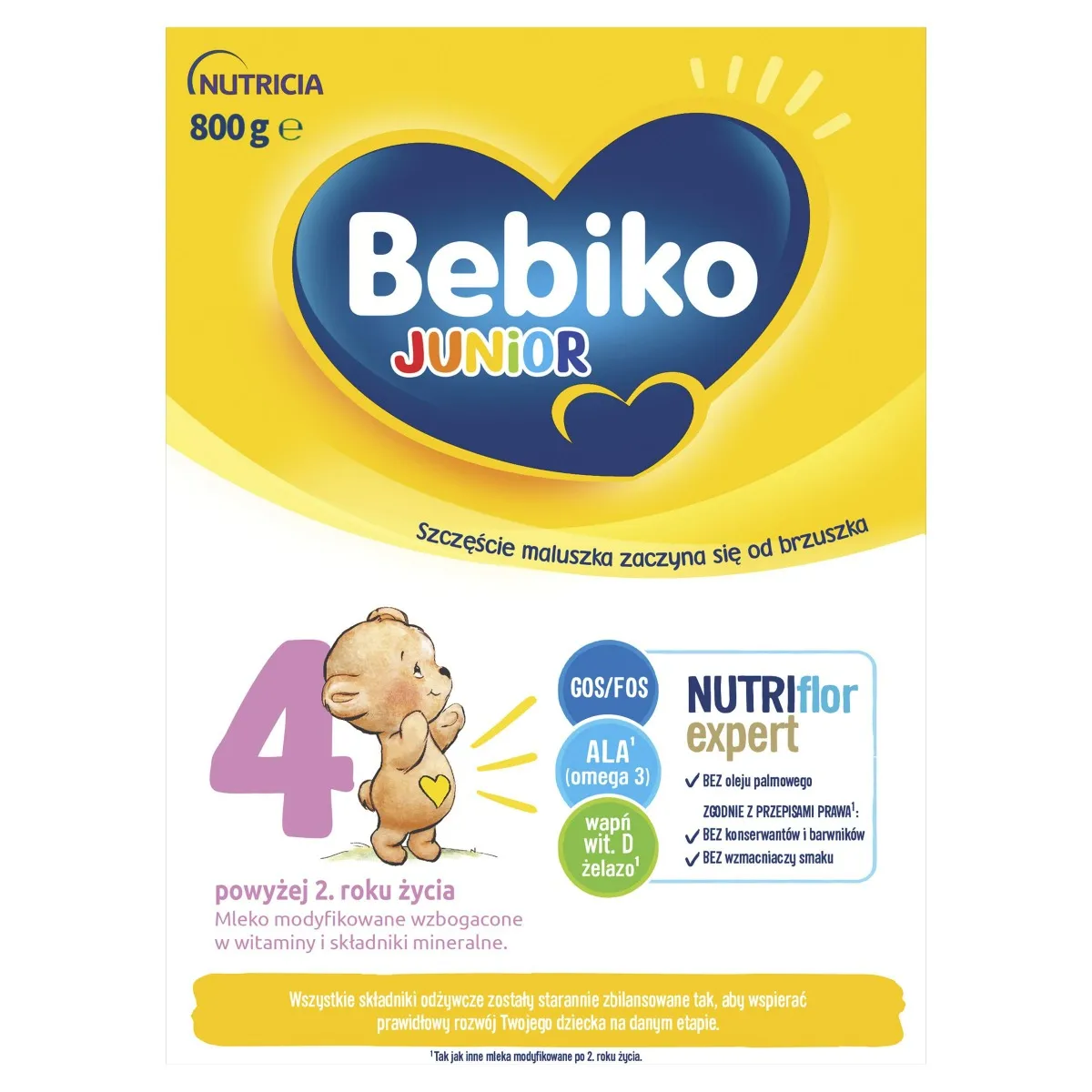 Bebiko Junior 4 Mleko modyfikowane dla dzieci powyżej 2. roku życia, 800 g (2 x 400 g) 