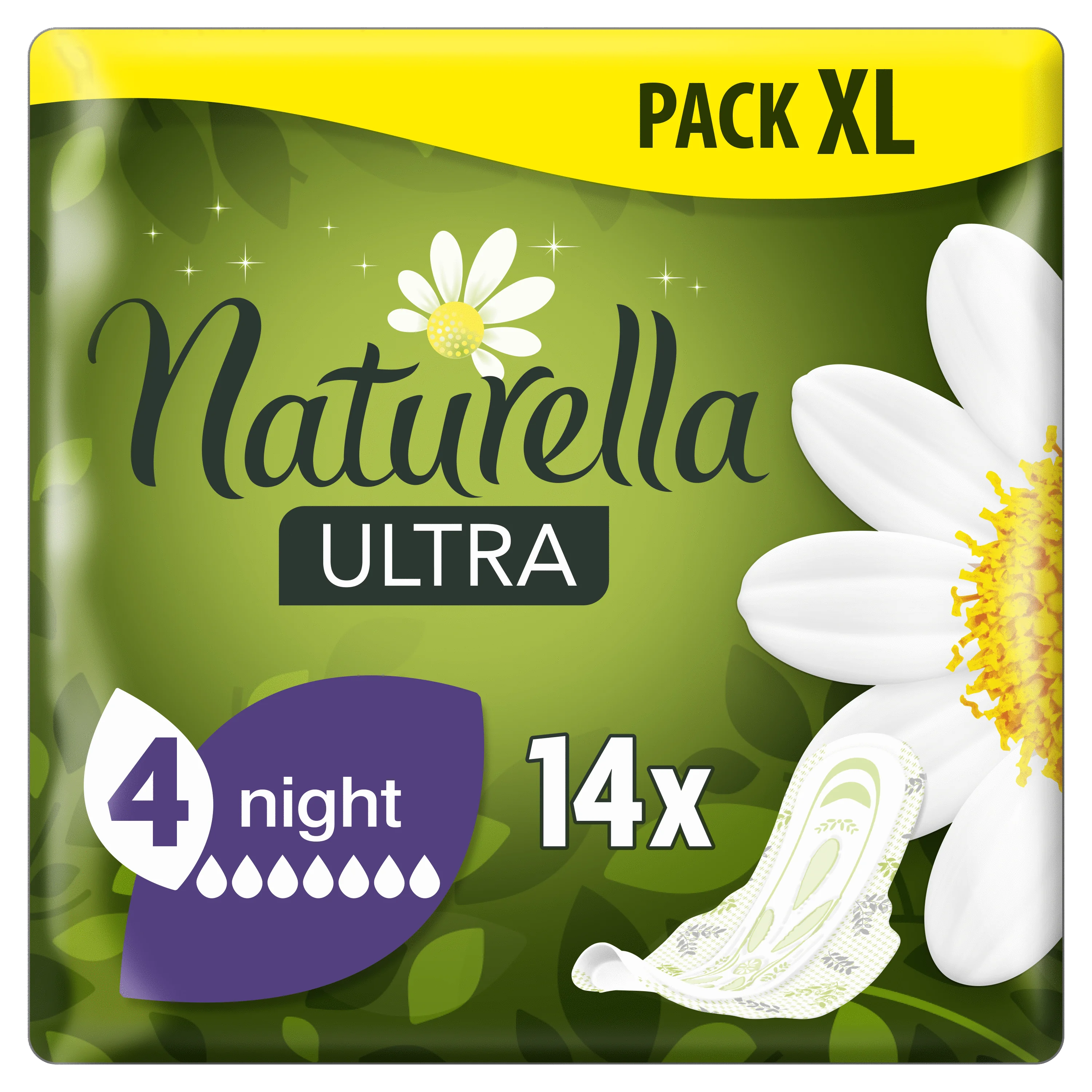 Naturella Ultra Night podpaski ze skrzydełkami, 14 szt.