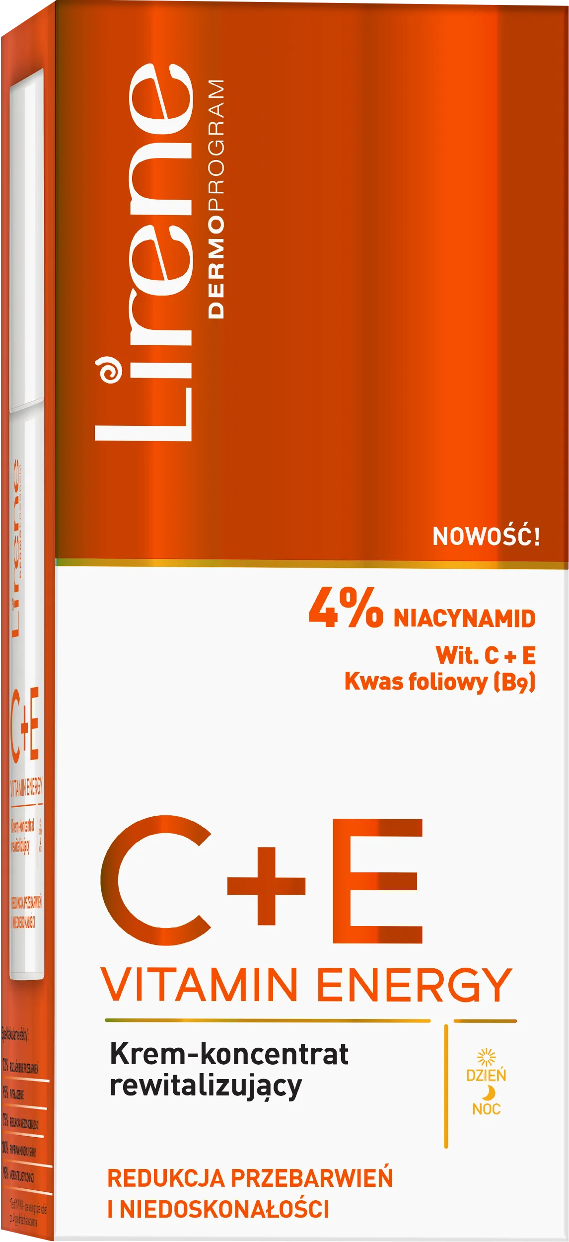 Lirene C+E VITAMIN ENERGY krem-koncentrat rewitalizujący, 40 ml 