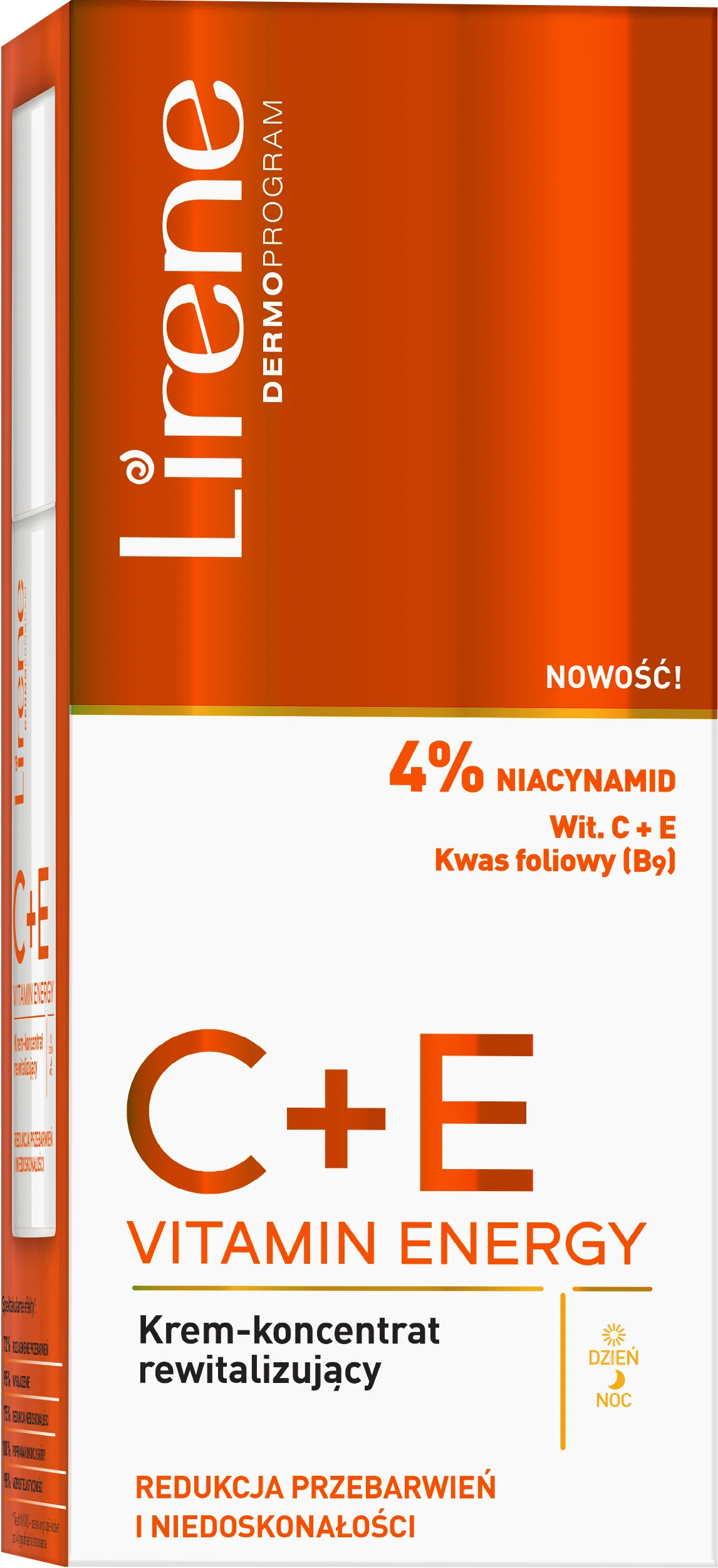 Lirene C+E VITAMIN ENERGY krem-koncentrat rewitalizujący, 40 ml