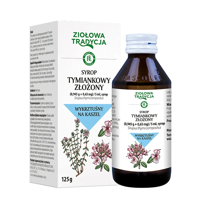 Syrop Tymiankowy Złożony(0,945 g+ 0,63 mg)/5 ml, 125 g