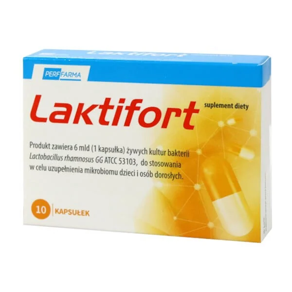 Laktifort, suplement diety, 10 kapsułek