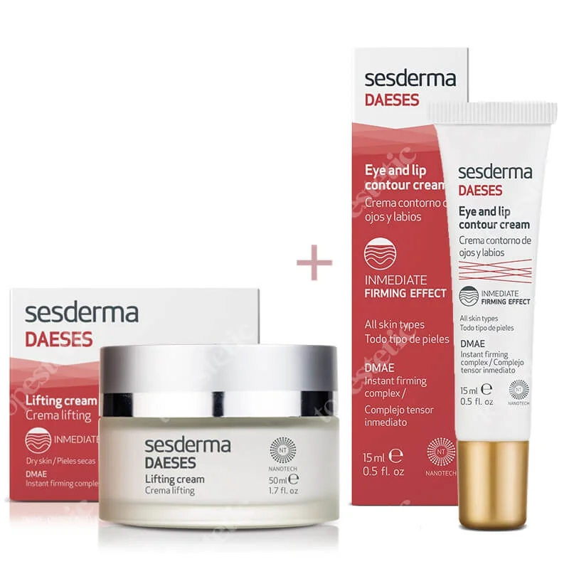 Sesderma DAESES Krem liftingujący, 50 ml + Krem kontur oczu i ust, 15 ml