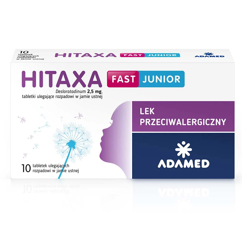 Hitaxa fast junior, 2,5 mg, 10 tabletek ulegających rozpadowi w jamie ustnej