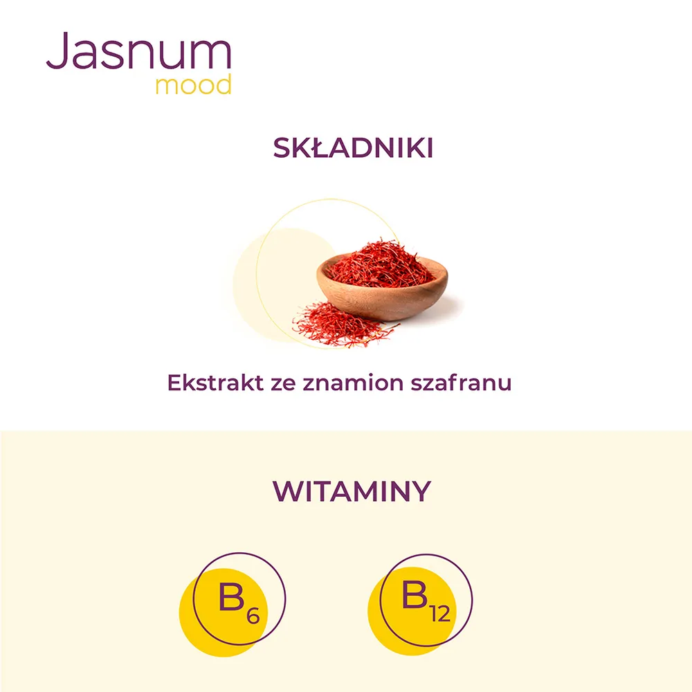 Jasnum Mood, suplement diety, 30 kapsułek 