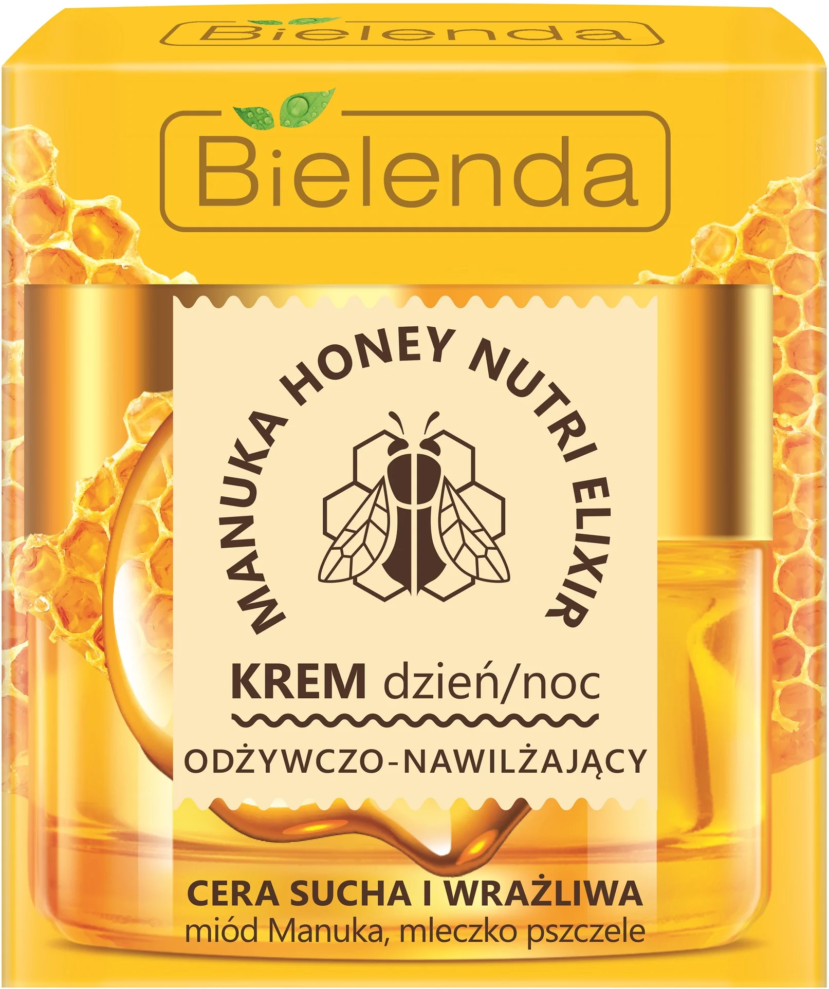 Bielenda Manuka Honey Nutri Elixir, krem odżywczo-nawilżający na dzień i noc, 50 ml