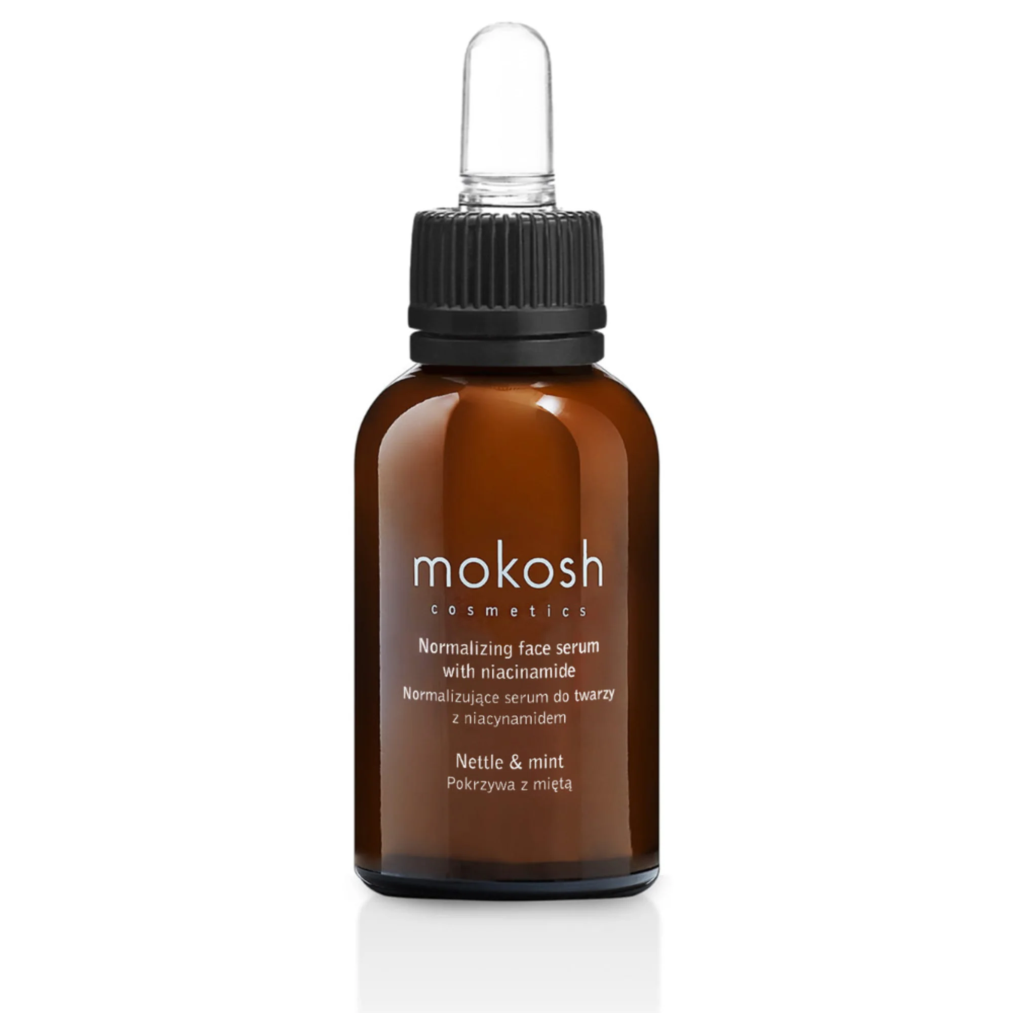 Mokosh, serum z niacynamidem, pokrzywą i miętą normalizujące, 30 ml