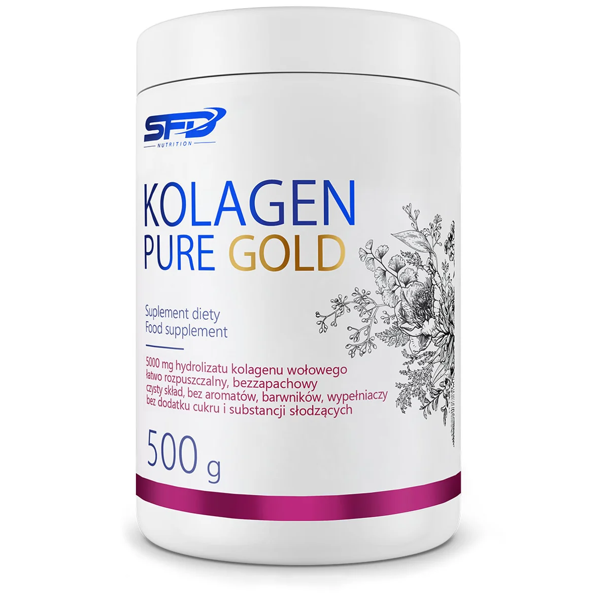 SFD Kolagen Pure Gold, 500 gramów