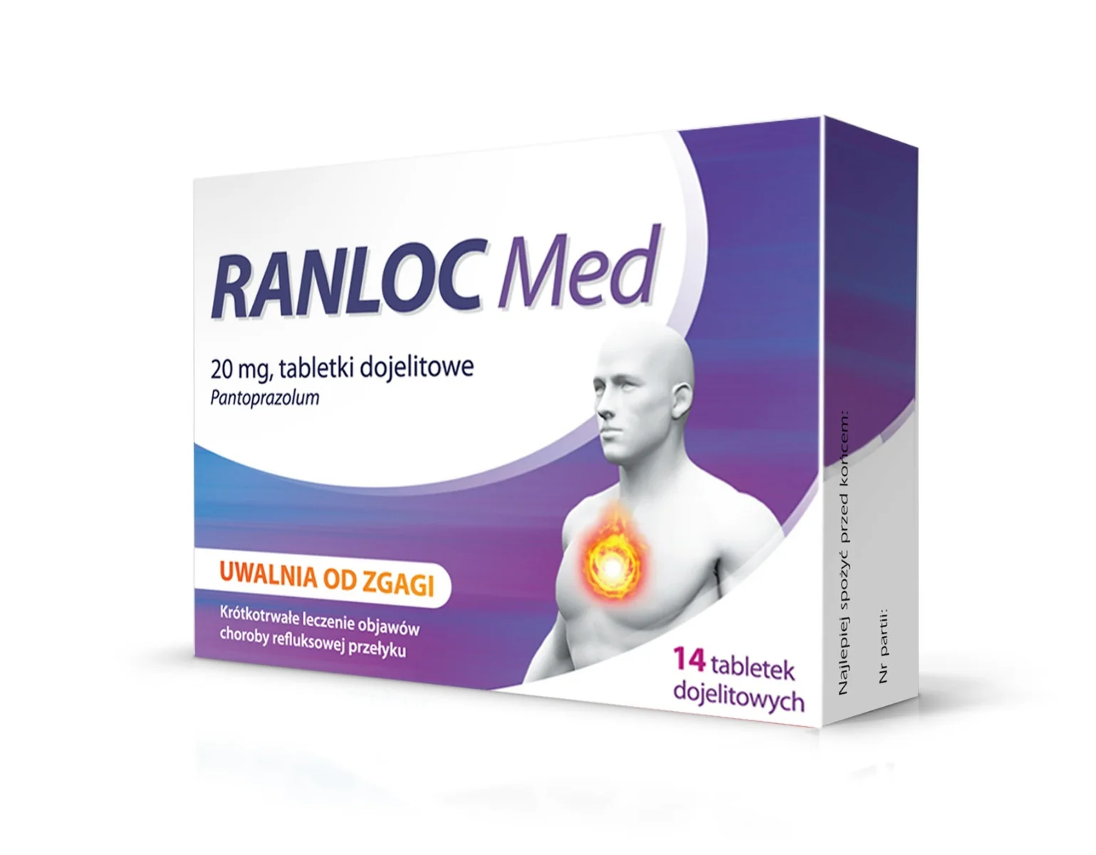 Ranloc Med, 20 mg, 14 tabletek dojelitowych