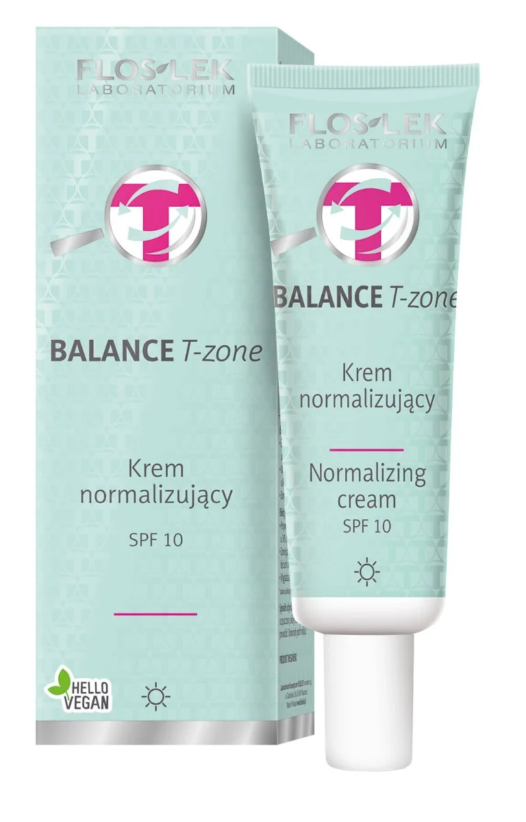 Floslek Balance T-zone, krem normalizujący SPF 10, 50 ml