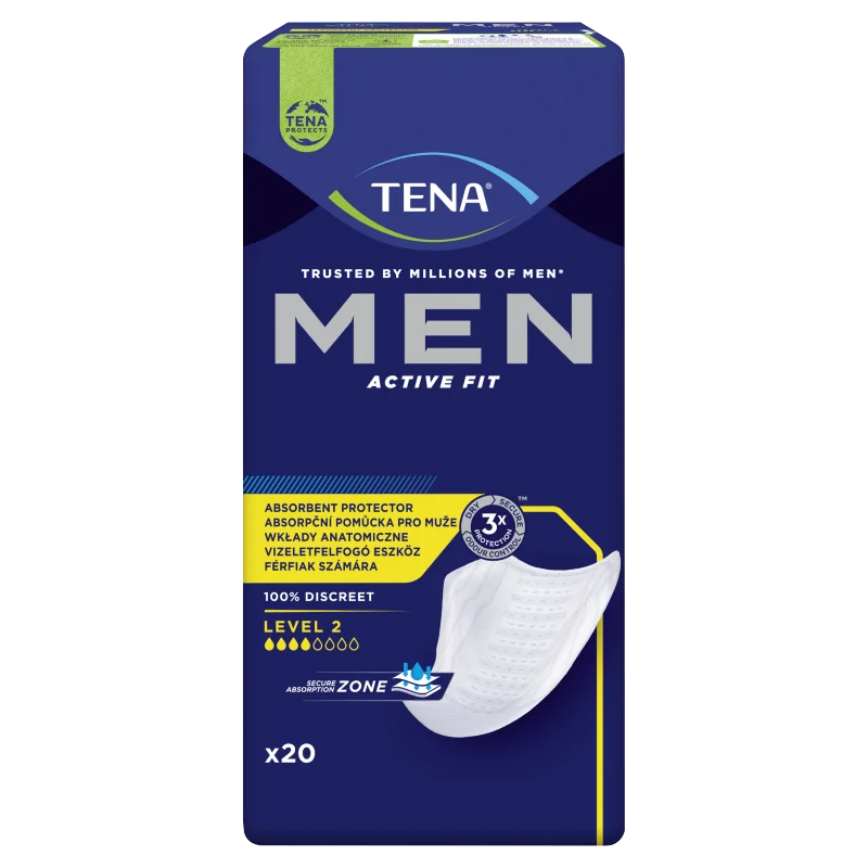 Tena Men Active Fit Level 2, wkłady anatomiczne, 20 sztuk