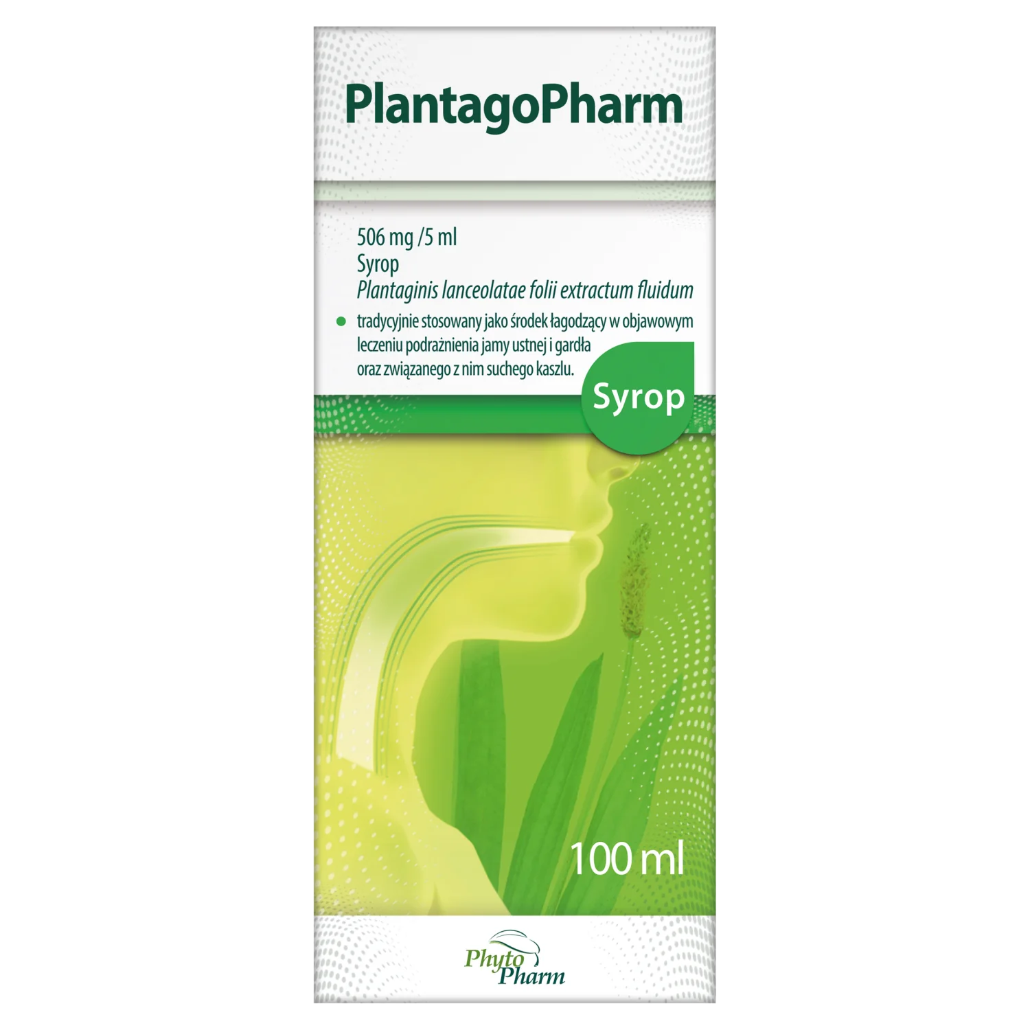 PlantagoPharm, 506 mg/5 ml, syrop, 100 ml