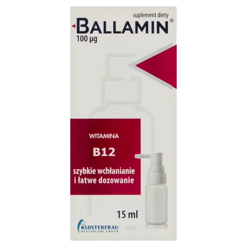 Ballamin, spray do ust, suplement diety, 15 ml