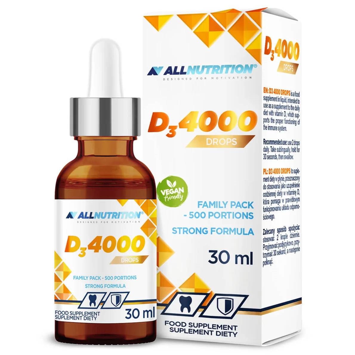 Allnutrition Witamina D3 4000 Drops, 30 ml