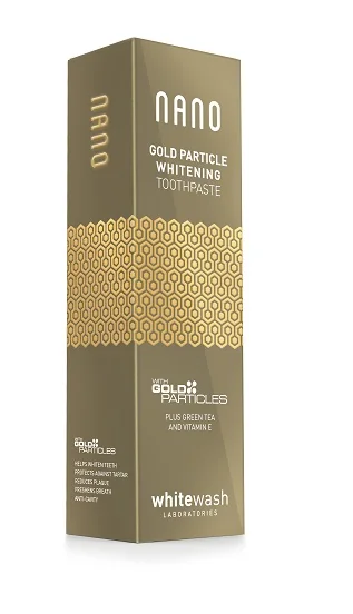 Whitewash Nano Gold Particle Whitening Toothpaste, wybielająca pasta do zębów z cząsteczkami złota, 75 ml