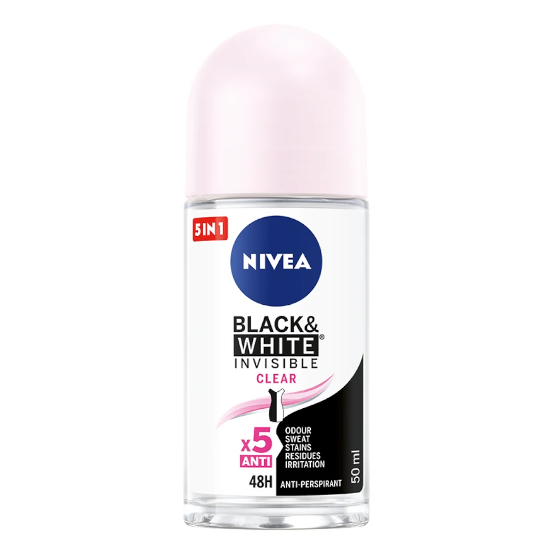 Nivea Black & Night Invisible Clear antyperspirant w kulce, 50 ml