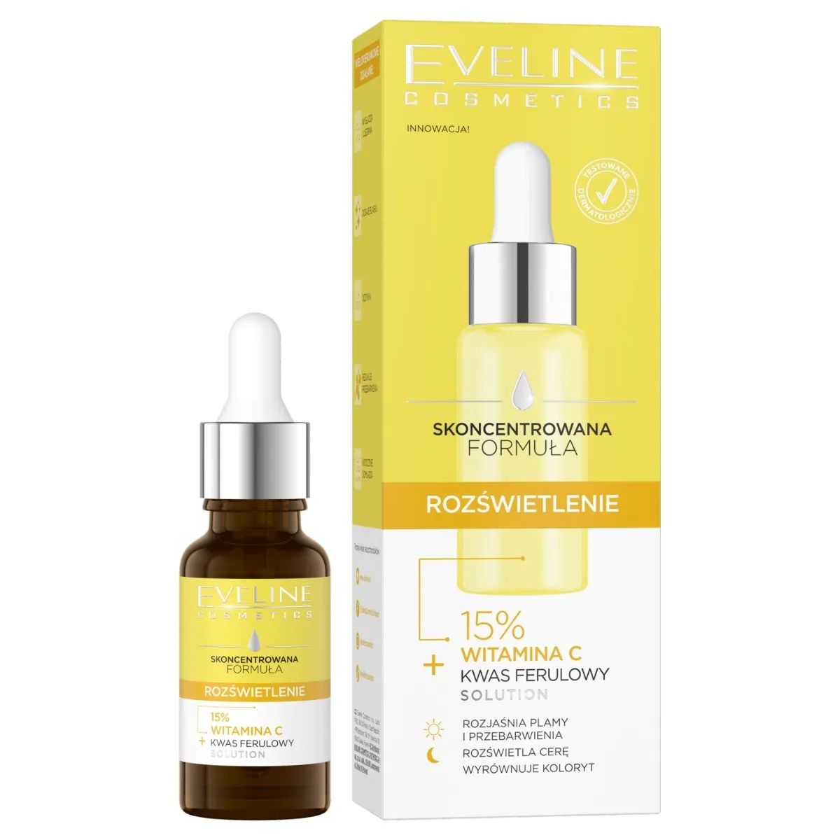 Eveline Cosmetics ROZŚWIETLENIE skoncentrowana formuła serum do twarzy, 18 ml