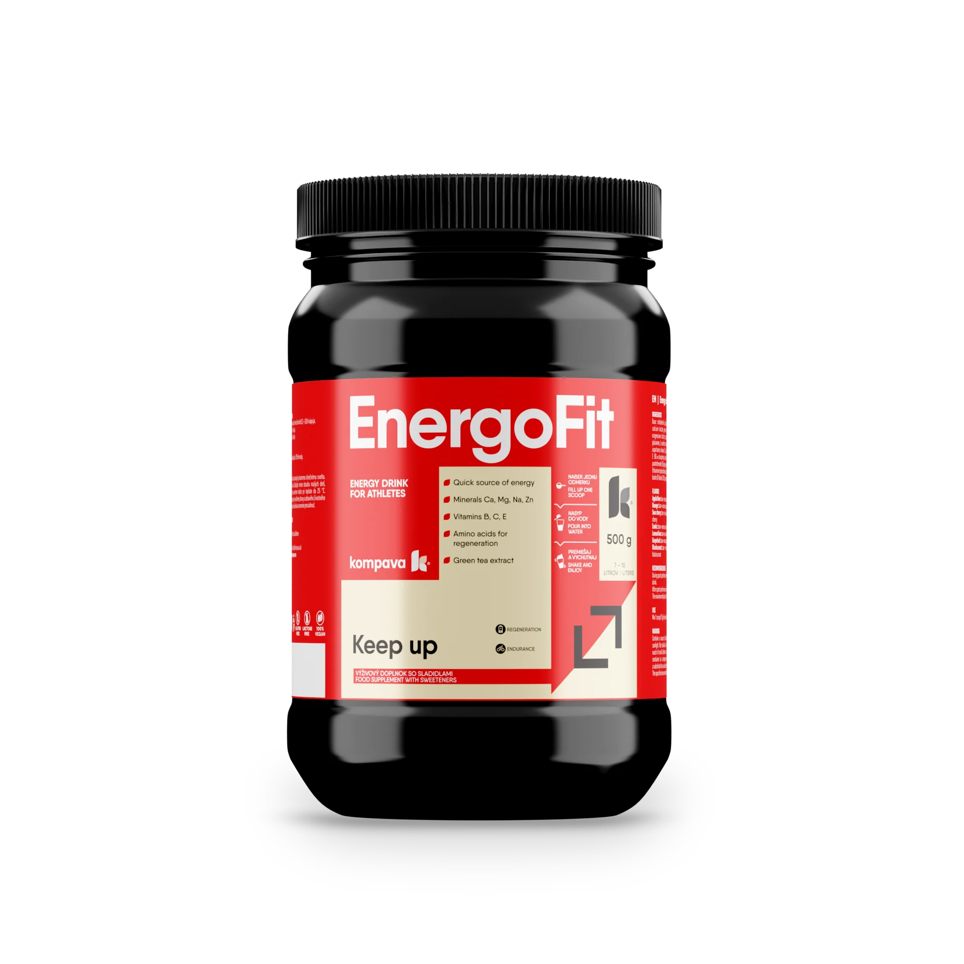 Kompava EnergoFit, napój energetyczny pomarańcza, 2550 g