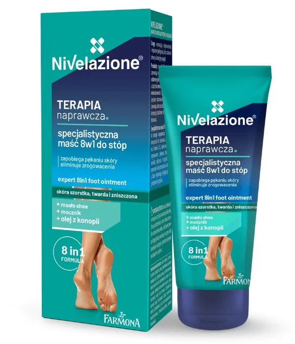 Nivelazione Terapia Naprawcza, maść do stóp 8w1, 50 ml