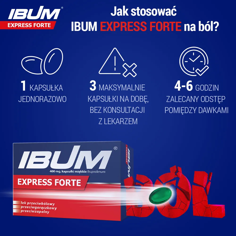 Ibum Express Forte, 400 mg, 24 kapsułki miękkie 