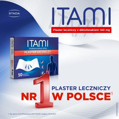 Itami 140 mg plaster leczniczy, 10 szt.