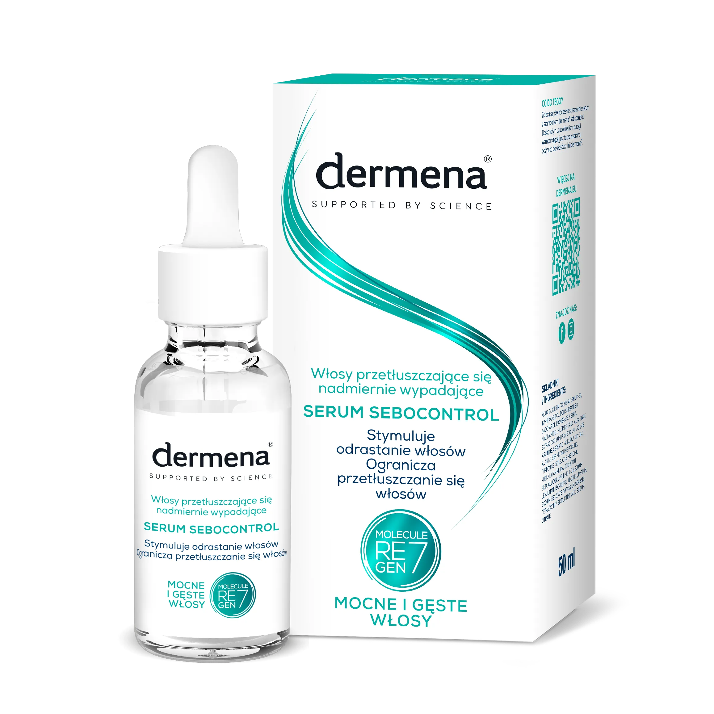 Dermena SEBOCONTROL serum do włosów, 50 ml