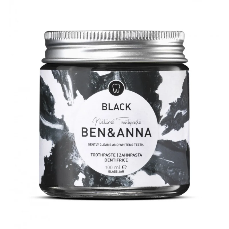 Ben & Anna Black, naturalna wybielająca pasta do zębów węglem aktywnym, 100 ml