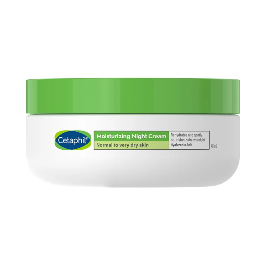 Cetaphil Krem nawilżający na noc z kwasem hialuronowym, 48 ml