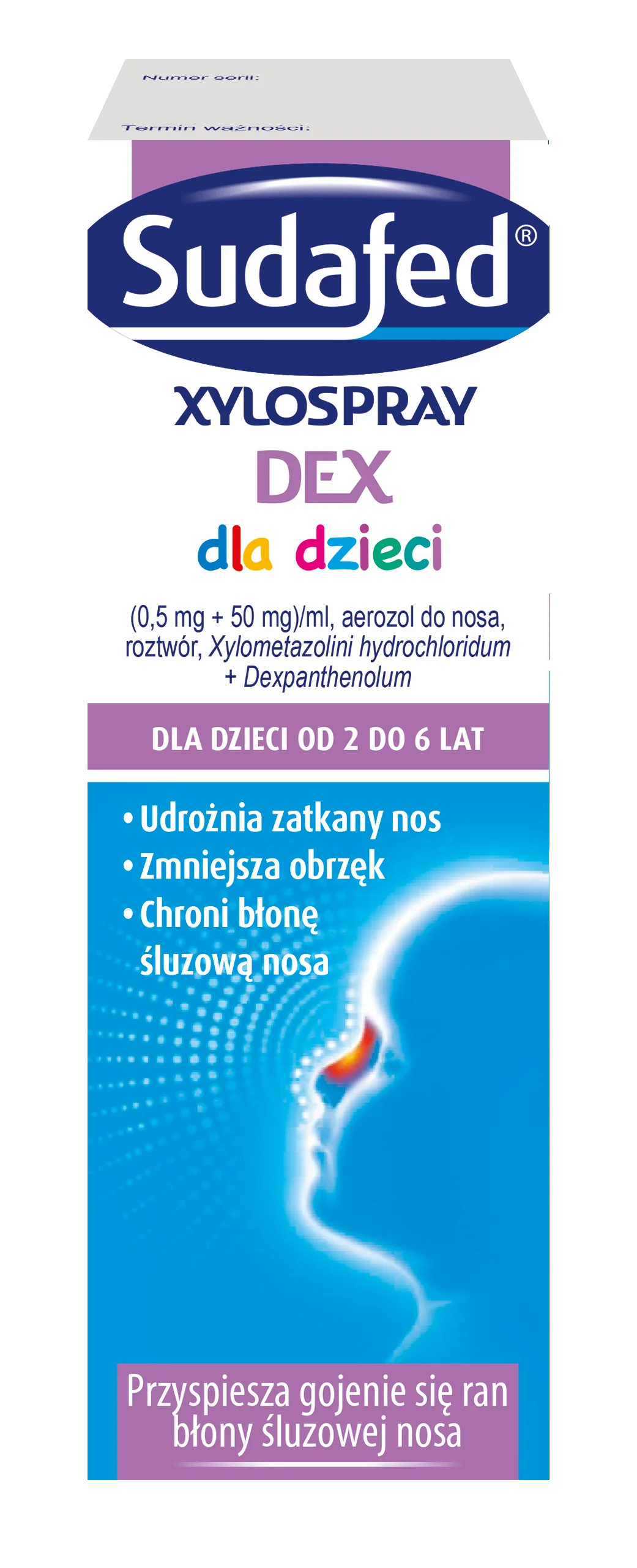 Sudafed Xylospray Dex dla dzieci, aerozol do nosa, 10 ml