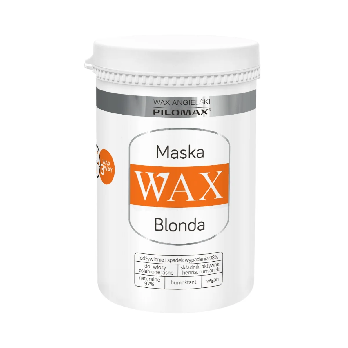 Wax ang Pilomax Wax Blonda, maska do włosów zniszczonych i jasnych, 480 ml