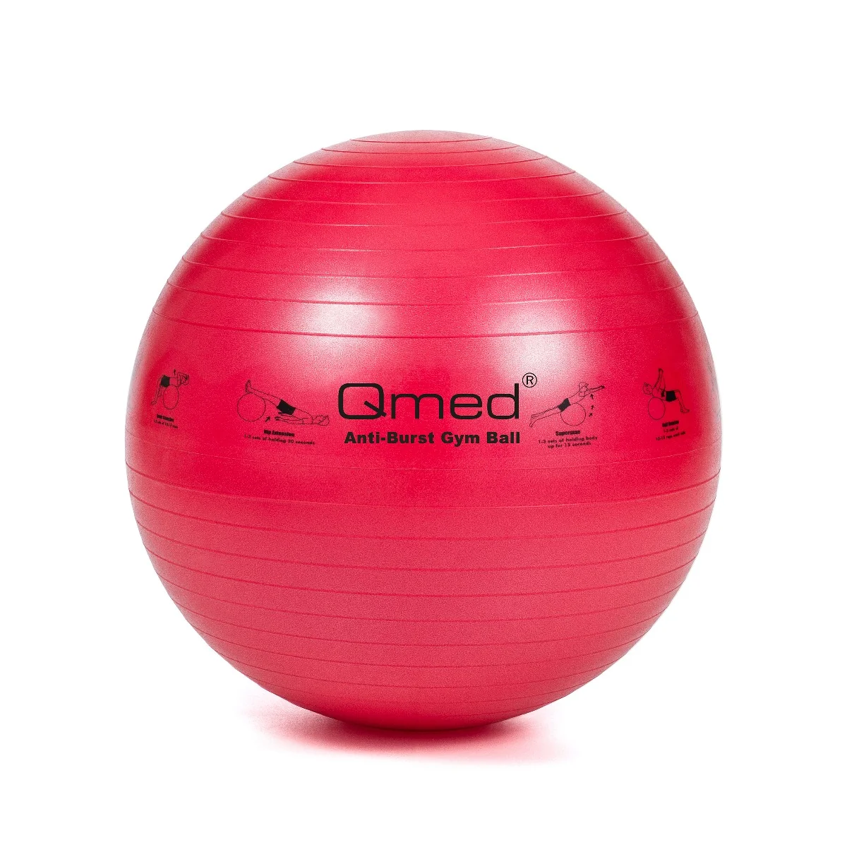 Qmed Active piłka rehabilitacyjna z systemem ABS i pompką 55 cm, 1 szt.