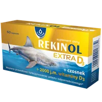 Oleofarm Rekinol Extra D3, suplement diety, 60 kapsułek