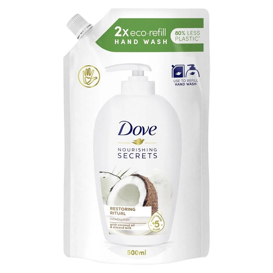 Dove Nourishing Secrets Restoring Ritual, mydło w płynie – zapas, 500 ml