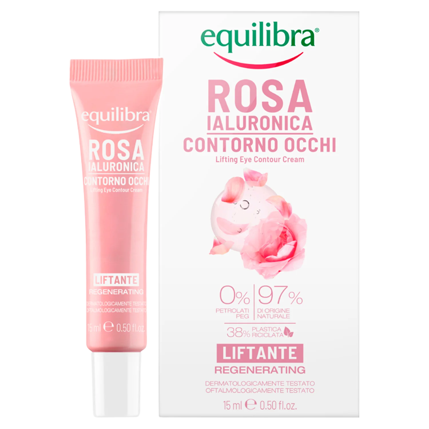 Equilibra Rosa, krem pod oczy liftingujący, 15 ml