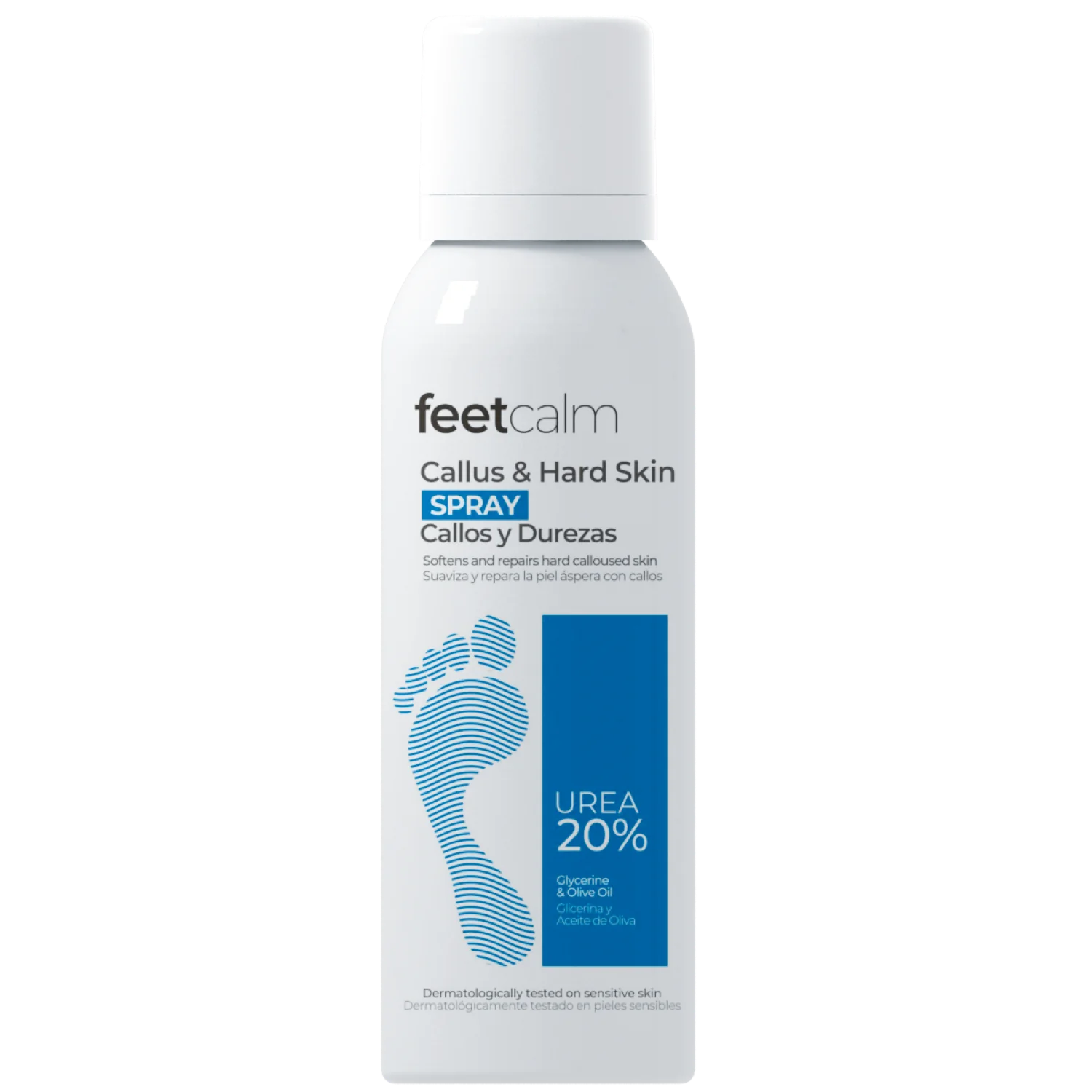 Feetcalm Callus & Hard Skin, spray do stóp zmiękczający 20% mocznik, 75 ml