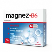 Colfarm Magnez + B6, suplement diety, 30 kapsułek