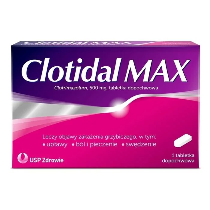 Clotidal MAX, 500 mg, 1 tabletka dopochwowa