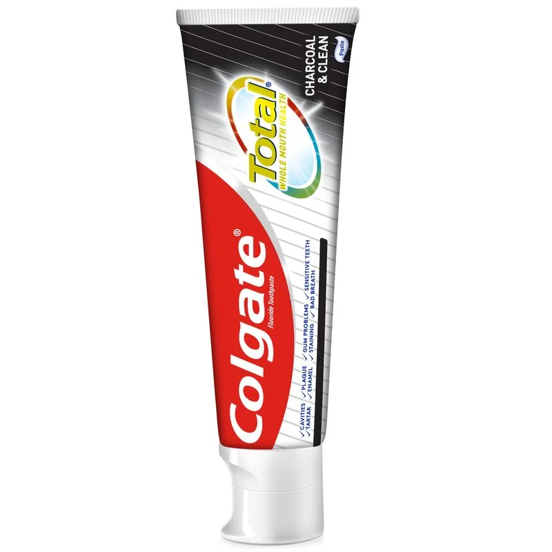 Colgate Total, pasta do zębów Charcoal & Clean, 75 ml