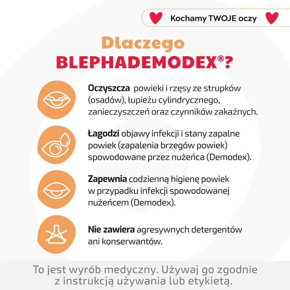 BlephaDemodex chusteczki, 30 sztuk