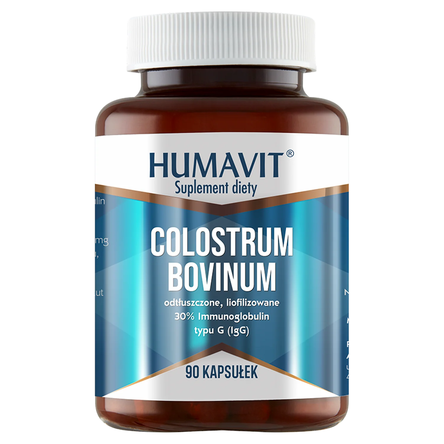 Humavit Colostrum Bovinum Siara bydlęca, 90 kapsułek