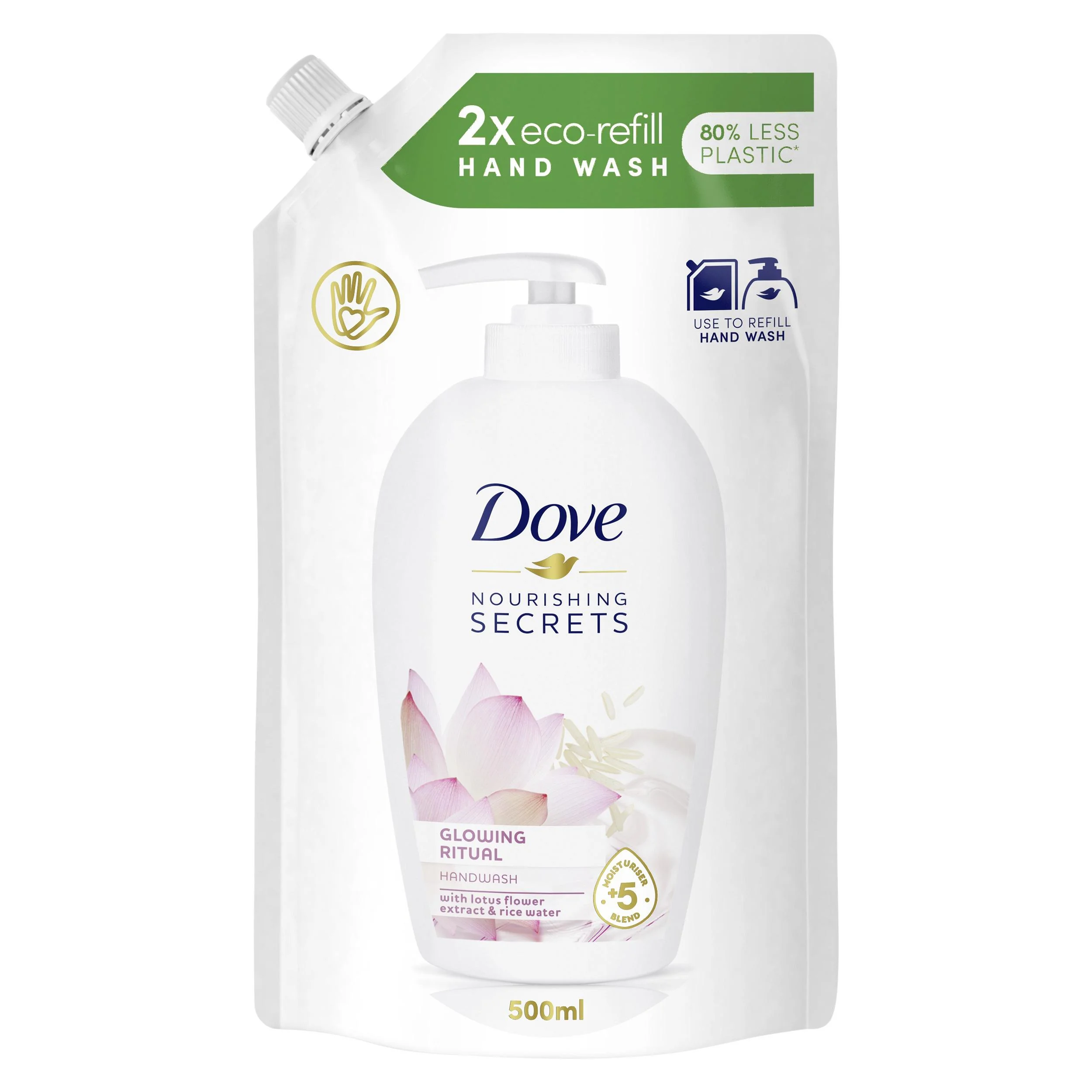 Dove Nourishing Secrets Glowing Ritual, mydło w płynie – zapas, 500 ml