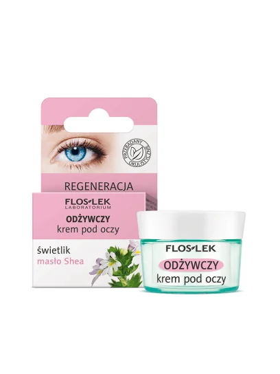 Floslek świetlik, odżywczy krem pod oczy świetlik masło Shea, 15 ml