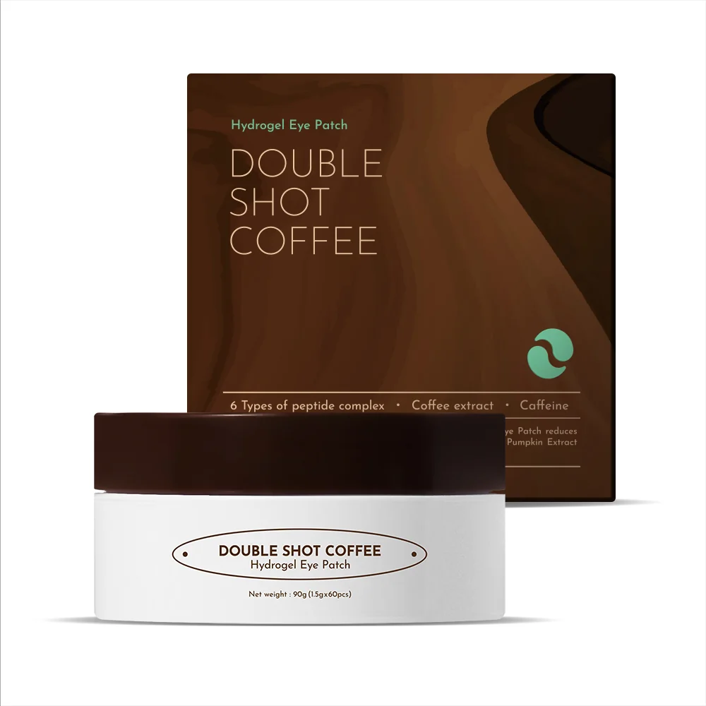 Orjena Hydrogel Eye Patch Double Shot Coffee, hydrożelowe płatki pod oczy z ekstraktem z kawy, 60 szt., 90 g (60 szt. x 1,5 g)