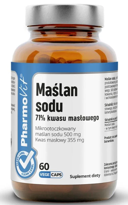 Pharmovit, Maślan sodu 71% kwasu masłowego, 60 kapsułek