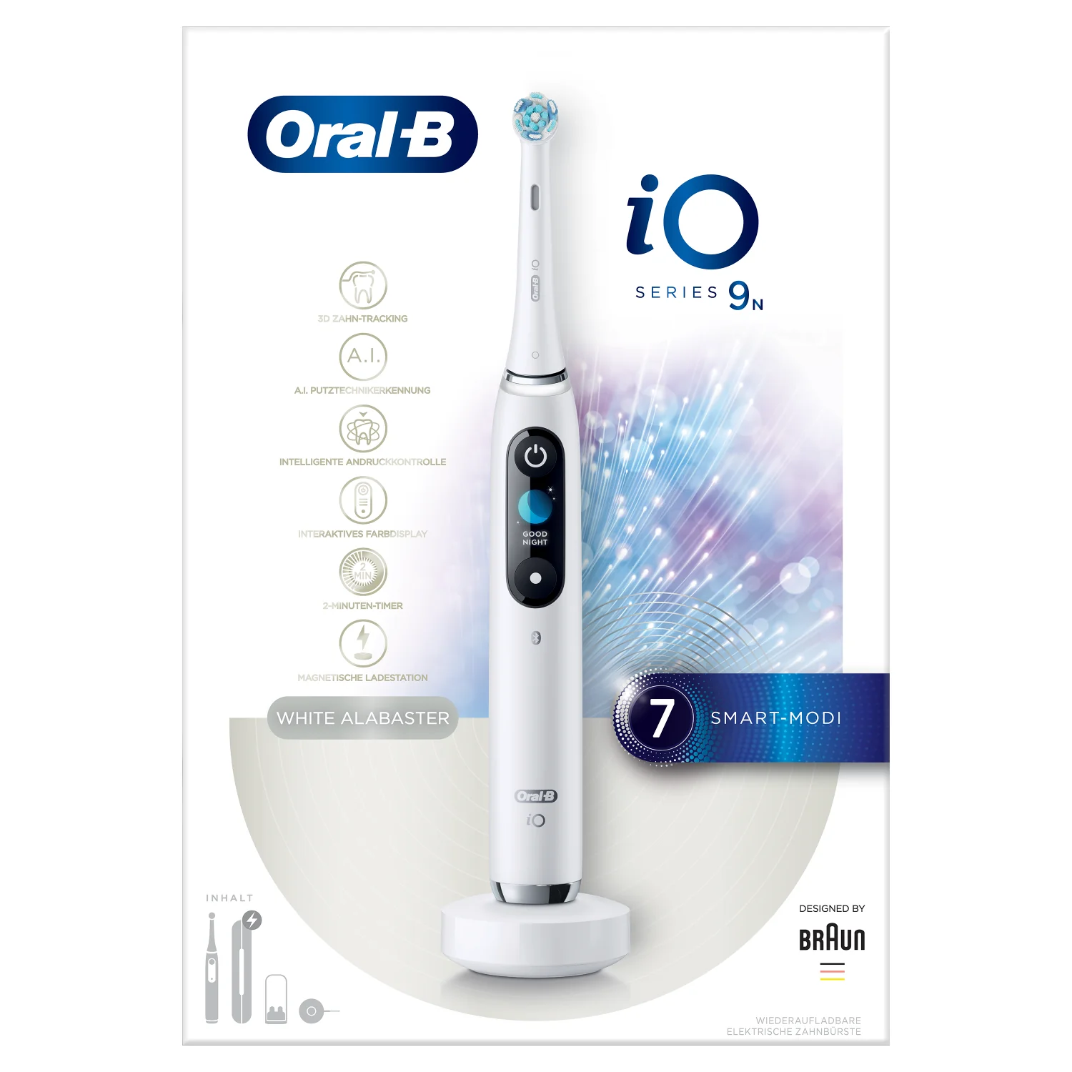 Oral-B iO Series 9N White Alabaster, szczoteczka magnetyczna, 1 szt.