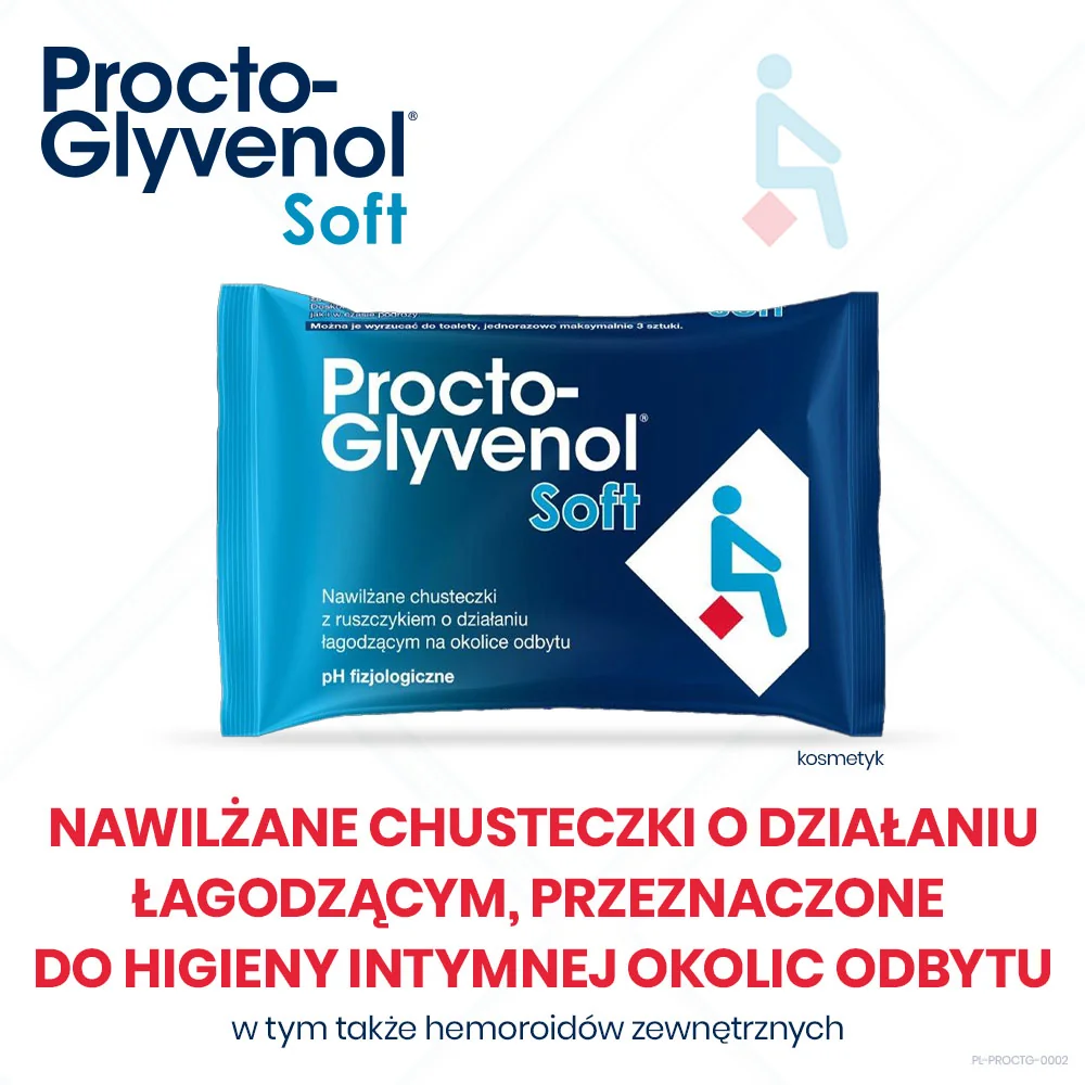 Procto-Glyvenol Soft nawilżane chusteczki dla osób z hemoroidami, 30 szt.