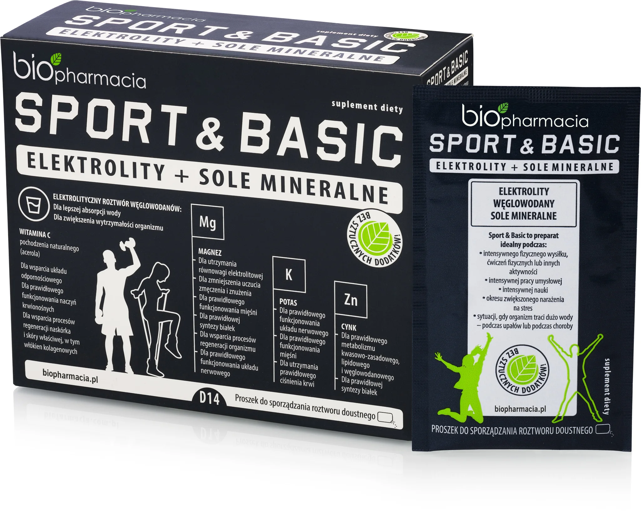 Biofarmacja Sport & Basic elektrolity i sole mineralne, 14 saszetek