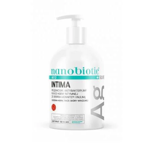 Nanobiotic Med Silver Intima Płyn do higieny intymnej, 500 ml