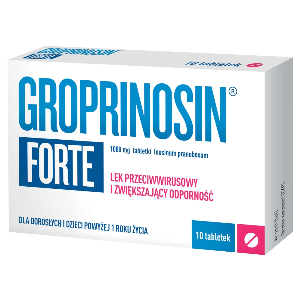 Groprinosin Forte,1000mg, 10 tabletek